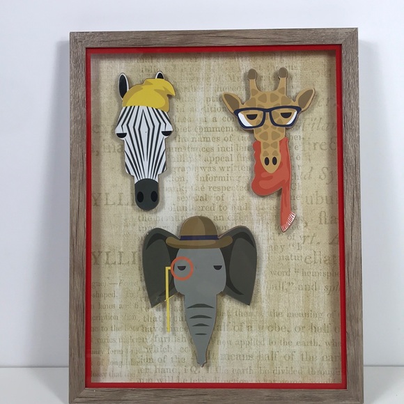 Accents Safari Animals Whimsical 3d Wall Art Poshmark